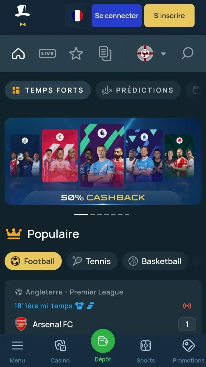 FortuneJack on mobile with crypto casino PWA, sportsbook and Orbital provably fair games
